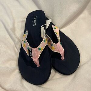 J.Crew Pink Pineapple Sandals